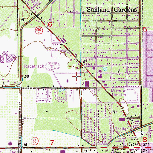 Topographic Map of WDKC-AM (Fort Pierce), FL