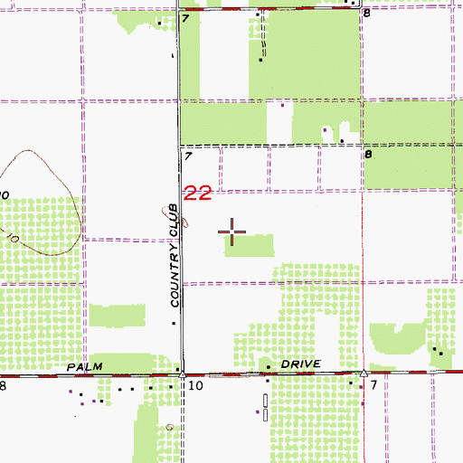Topographic Map of WOIR-AM (Homestead), FL