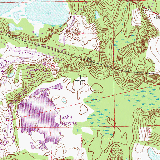 Topographic Map of WGRO-AM (Lake City), FL
