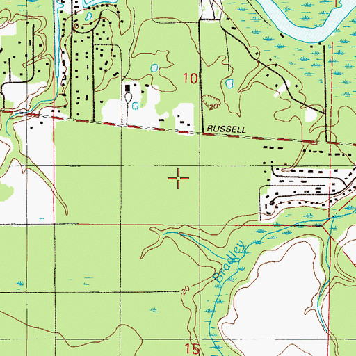 Topographic Map of WAYR-AM (Orange Park), FL