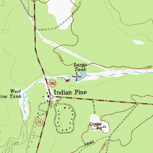 Topographic Map of Largo Tank, AZ