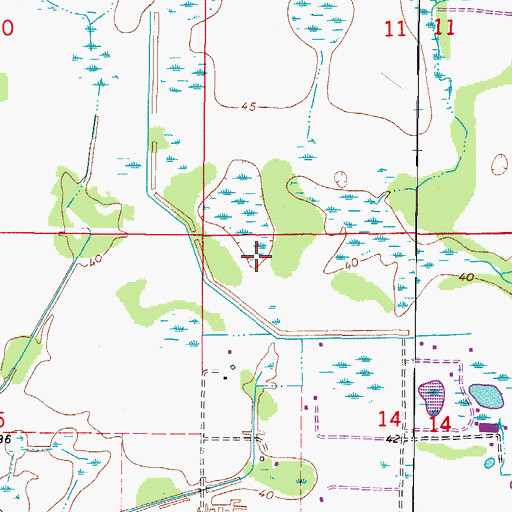 Topographic Map of WKXY-AM (Sarasota), FL