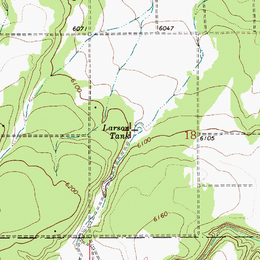 Topographic Map of Larson Tank, AZ