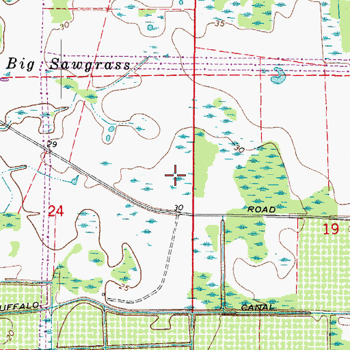 Topographic Map of WDUV-FM (Bradenton), FL