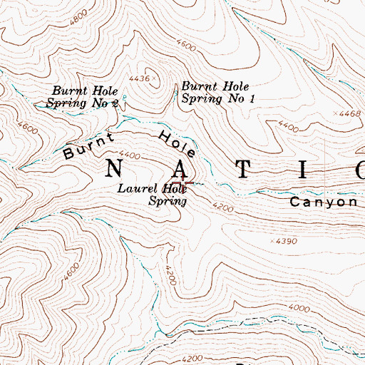 Topographic Map of Laurel Hole Spring, AZ