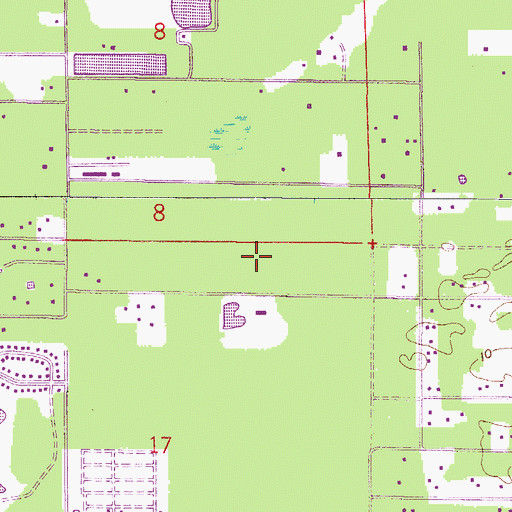 Topographic Map of WBPT-FM (Naples), FL
