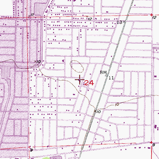 Topographic Map of WVIJ-FM (Port Charlotte), FL