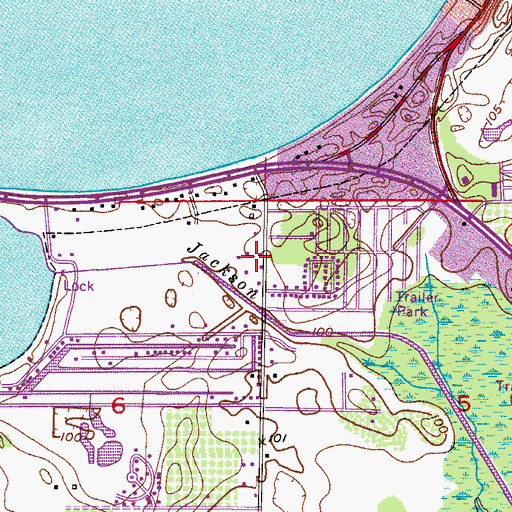 Topographic Map of WCAC-FM (Sebring), FL