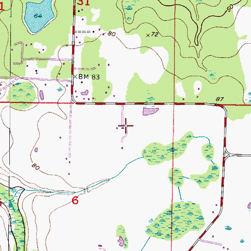 Topographic Map of WBVM-FM (Tampa), FL