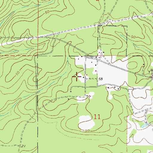 Topographic Map of WTNK-TV (Destin), FL
