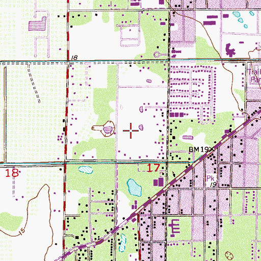 Topographic Map of WTCE-TV (Fort Pierce), FL
