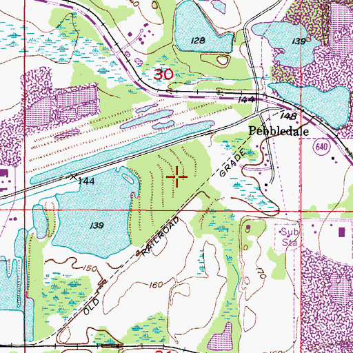 Topographic Map of WTMV-TV (Lakeland), FL