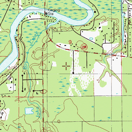Topographic Map of WYDP-TV (Orange Park), FL