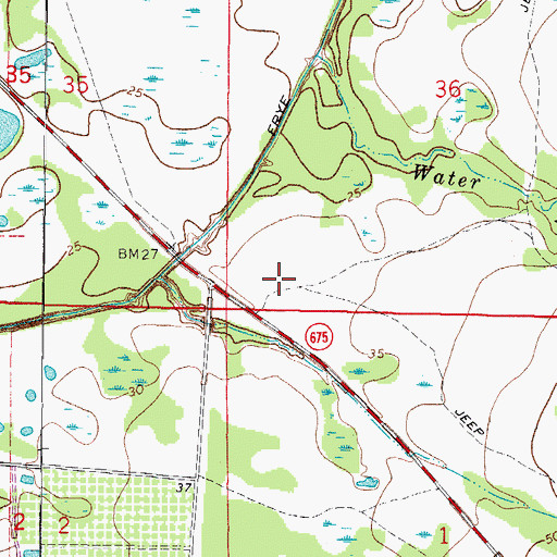 Topographic Map of WWSB-TV (Sarasota), FL
