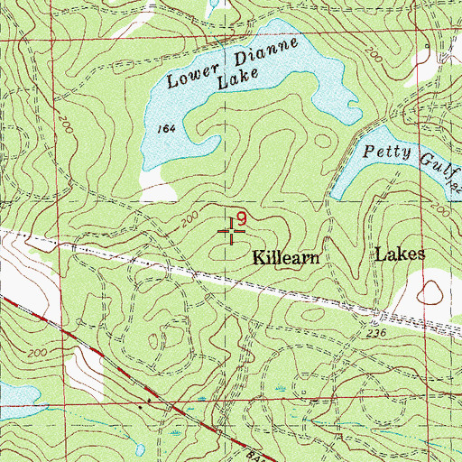 Topographic Map of WTWC-TV (Tallahassee), FL