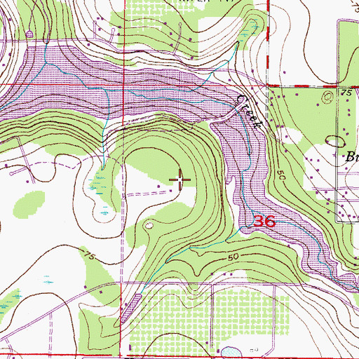 Topographic Map of WEDU-TV (Tampa), FL