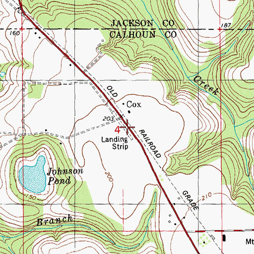 Topographic Map of Farm Air Service Airport, FL