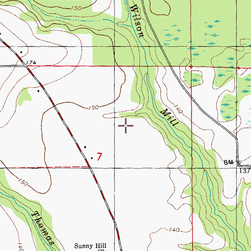 Topographic Map of Altha International Airport (historical), FL