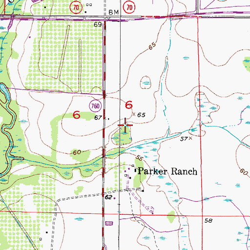 Topographic Map of Bright Hour Ranch Airport (historical), FL