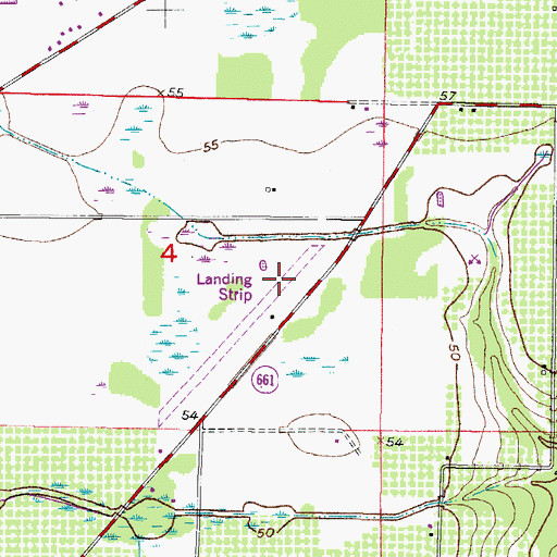 Topographic Map of Mc Donald's Field, FL