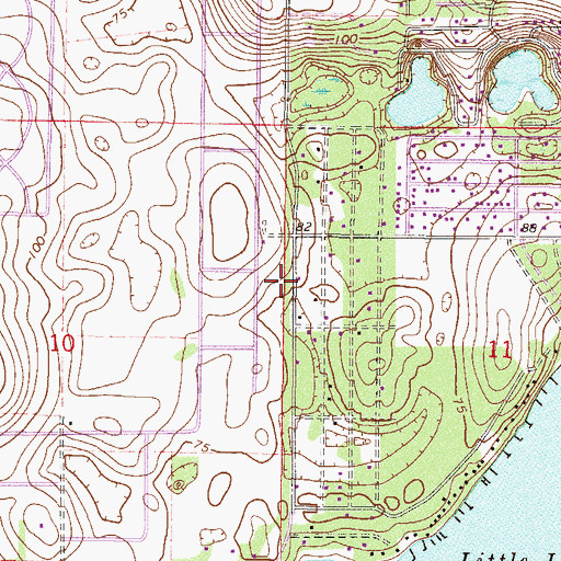 Topographic Map of Johary Airport, FL