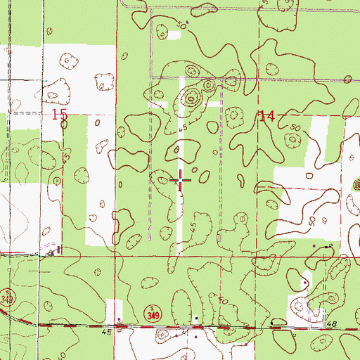 Topographic Map of O'Brien Airpark East/West, FL