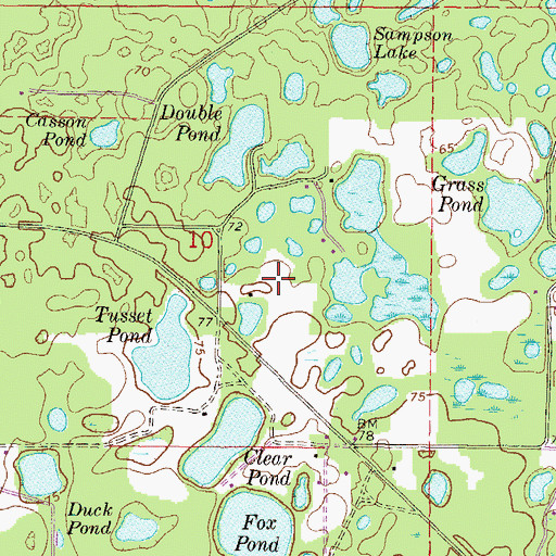 Topographic Map of Fox Field, FL