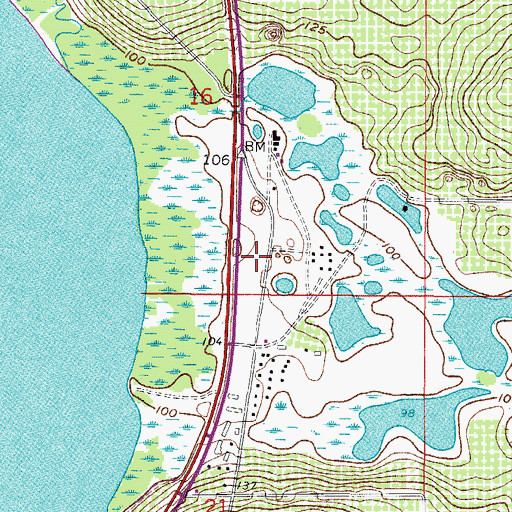 Topographic Map of Hi-Acres Airport (historical), FL