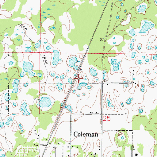 Topographic Map of Freeflight International Airport, FL
