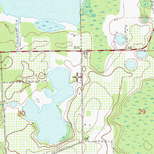 Topographic Map of Eagles Nest Aerodrome, FL