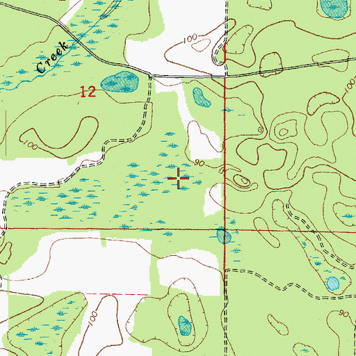 Topographic Map of Aero-Custom Airport (historical), FL