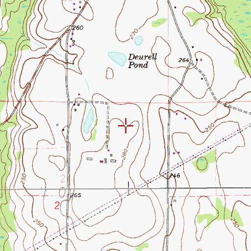 Topographic Map of Bunge Farm Airport (historical), FL
