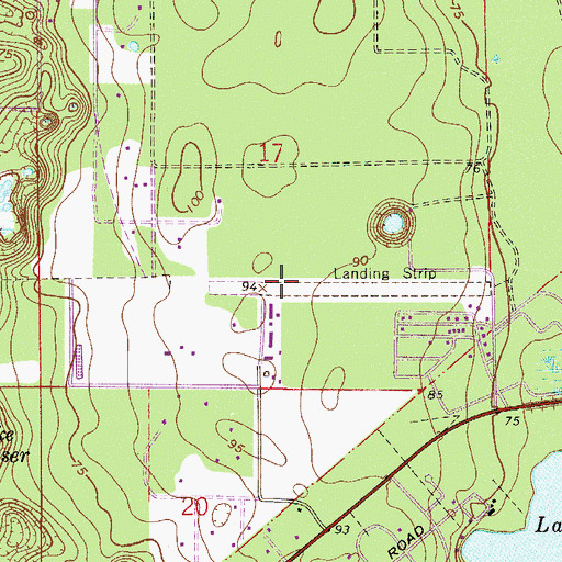 Topographic Map of Bob Lee Flight Strip, FL