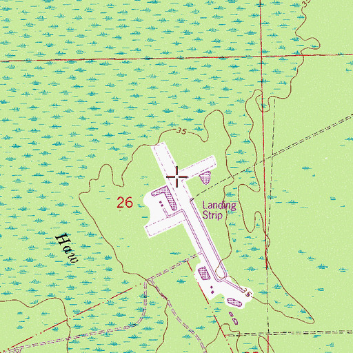 Topographic Map of Lafayette Landings, FL
