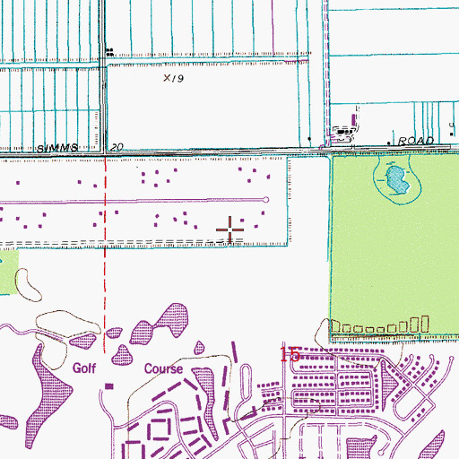 Topographic Map of Antiquers Aerodrome, FL