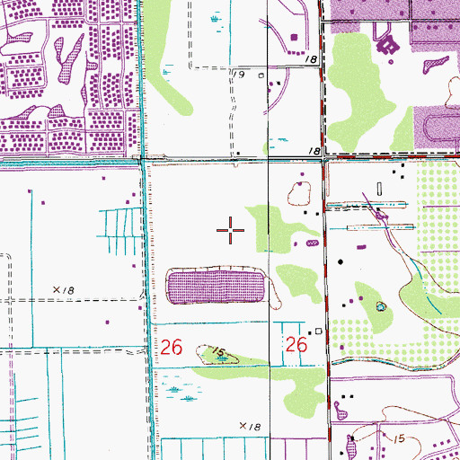 Topographic Map of Delray Community Hospital Emergency Helistop, FL