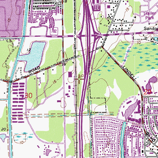 Topographic Map of Hardrives Delta Number Three Helistop, FL