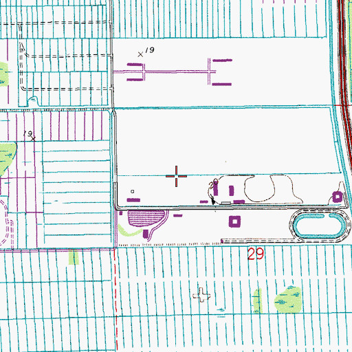Topographic Map of Delray Training Center Heliport, FL