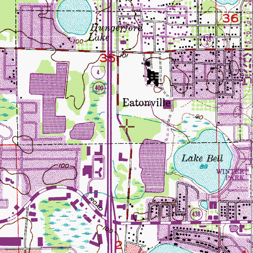 Topographic Map of WESH-TV Channel Two Heliport, FL