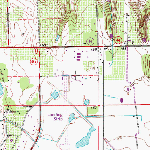 Topographic Map of Lake Heliport, FL