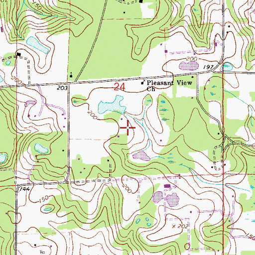 Topographic Map of Arliss M Airport (historical), FL