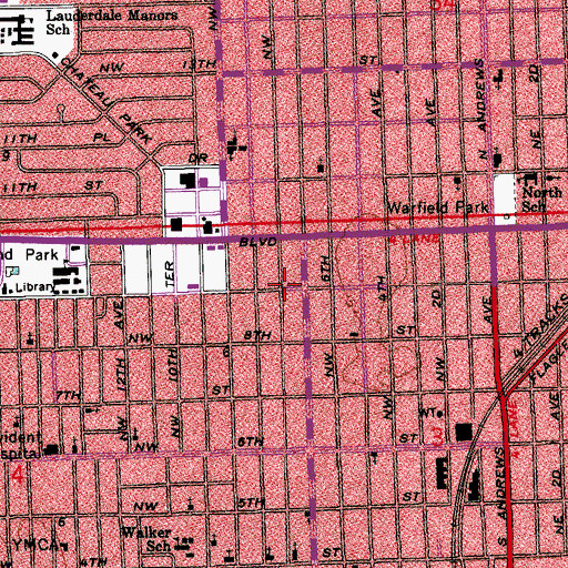 Topographic Map of Road Rock Incorporated Heliport, FL
