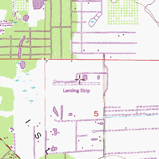 Topographic Map of Eagle's Landing Airport (historical), FL