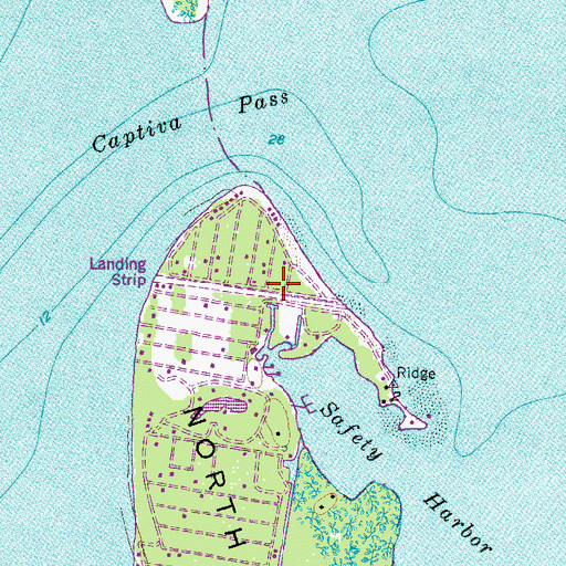 Topographic Map of Salty Approach Airport, FL