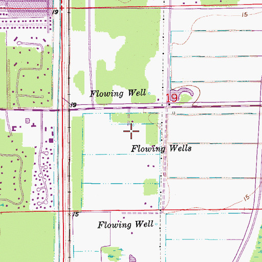 Topographic Map of Gulf Coast Hospital Heliport, FL