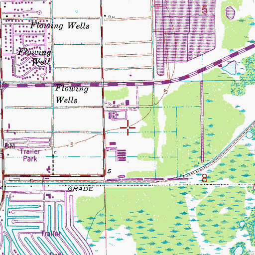 Topographic Map of Pine Ridge Helistop, FL