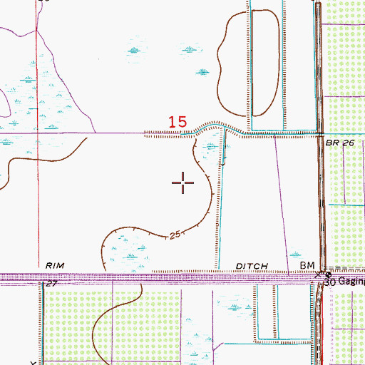 Topographic Map of Aero Acres Airport, FL