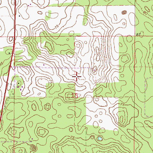 Topographic Map of Almeidas Landing Airport, FL
