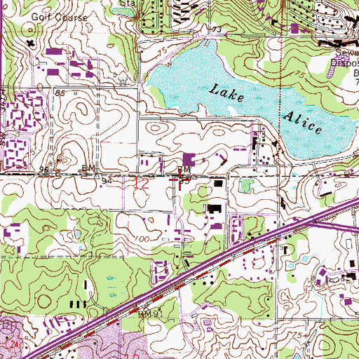 Topographic Map of Veterans Administration Medical Center Heliport, FL