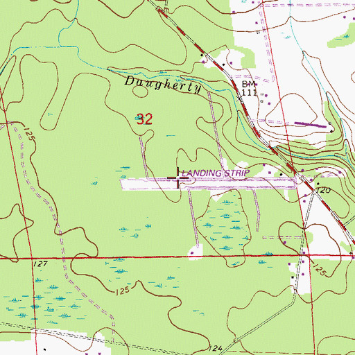 Topographic Map of Cuyler Field, FL